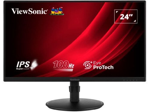 23.8" VIEWSONIC IPS LED VA2408-HDJ Black (1ms, 1300 1, 250cd, 1920x1080, 178°/178°, VGA, HDMI, DisplayPort, USB Hub  2 x USB3.0, Refresh Rate up to 100Hz, 99% sRGB, Audio Line-out, Speakers 2 x 2W, Height Adjustment, VESA)