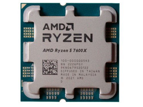 AMD Ryzen  5 7600X, Socket AM5, 4.7-5.3GHz (6C/12T), 6MB L2 + 32MB L3 …