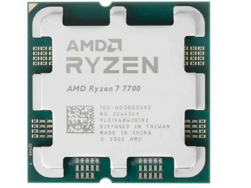 AMD Ryzen  7 7700, Socket AM5, 3.8-5.3GHz (8C/16T), 8MB L2 + 32MB L3 C…