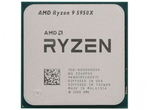 AMD Ryzen  9 5950X, Socket AM4, 3.4-4.9GHz (16C/32T), 8MB L2 + 64MB L3…