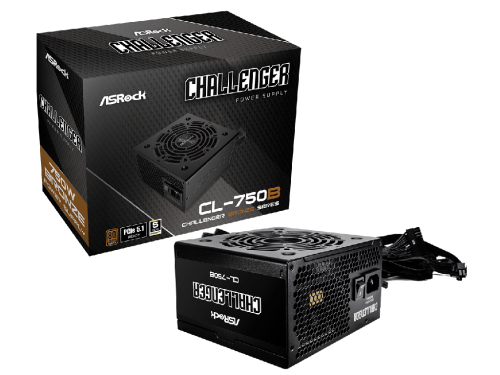 ASRock Challenger "CL-750B", 750W, PCIe5.1 Ready, 80 PLUS® BRONZE, 120…