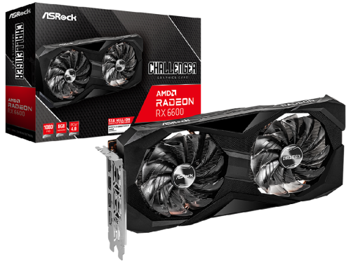 ASRock Challenger Radeon RX 6600 8GB GDDR6 128Bit 2491/14000 MHz, 1xHD…