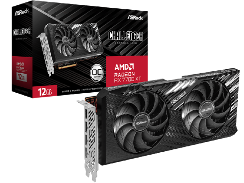 ASRock Challenger Radeon RX 7700 XT 12GB OC GDDR6 192Bit 2584/18000 MH…