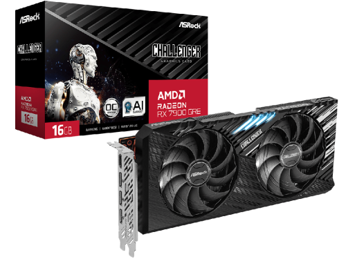 ASRock Challenger Radeon RX 7900 GRE 16GB OC GDDR6 256Bit 2293/18000 M…