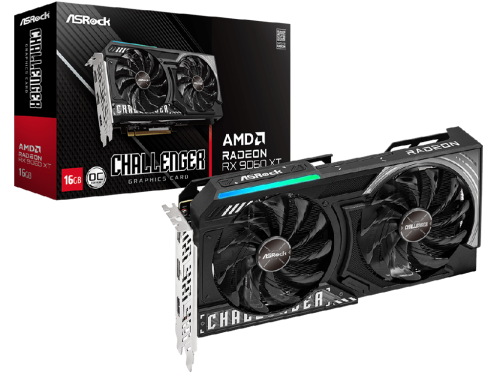 ASRock Radeon RX 9060 XT Challenger OC 16GB GDDR6 128Bit 3290/20000MHz…