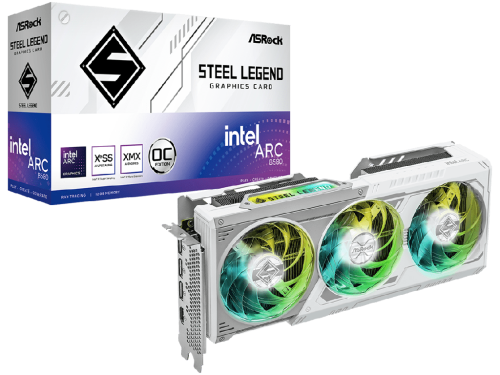 ASRock Steel Legend Intel Arc B580 12GB OC GDDR6 192Bit 2800/19000 MHz…