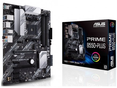 ASUS PRIME B550-PLUS AMD B550, AM4, Dual DDR4 4800MHz, 2xPCI-E 4.0/3.0…