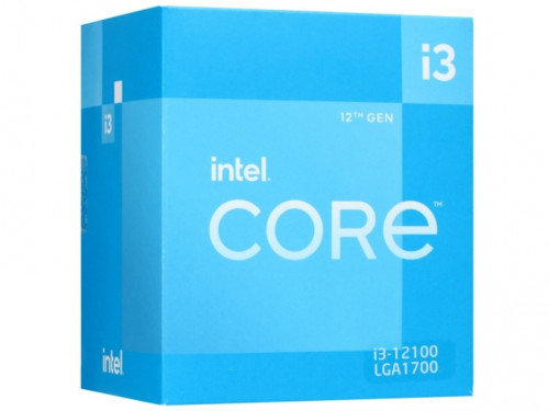 Intel® Core  i3-12100, S1700, 3.3-4.3GHz, 4C(4P+0Е) / 8T, 12MB L3 + 5M…