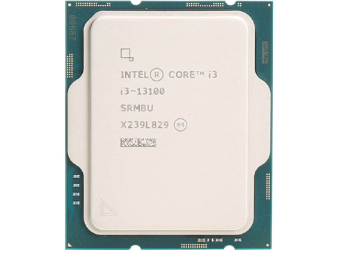 CPU Intel Core i3-13100 3.4-4.5GHz (4P+0E/8T,12MB,S1700, 10nm, Integ. …