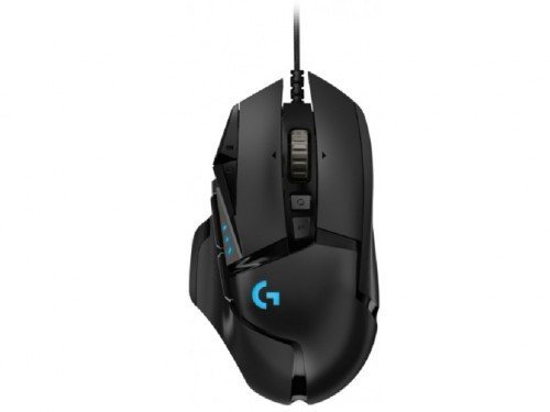 Wired Logitech G502 HERO Mouse Black