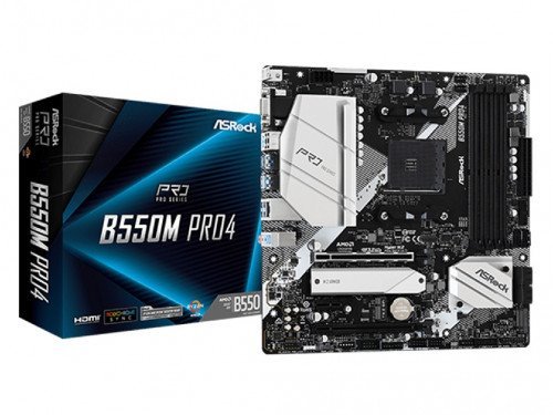 ASRock B550M PRO4, Socket AM4, AMD B550 (3/3G/4G/5/5G Gen CPU) HDMI, D…