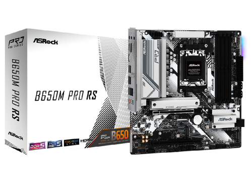 ASRock B650M PRO RS, Socket AM5, 8 Phases, AMD B650 (7/8/9 Gen CPU), C…