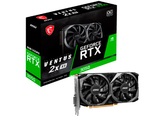 MSI GeForce RTX 3050 VENTUS 2X XS 8G OC /  8GB GDDR6 128Bit 1807/14000…