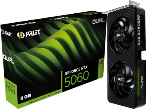 Palit GeForce RTX 5060 Dual, HDMI, 3x DP, 8GB GDDR7, 128bit, clock Bas…