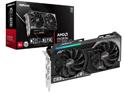 ASRock Radeon RX 9060 XT Challenger OC 8GB GDDR6 128Bit 3290/20000MHz,…