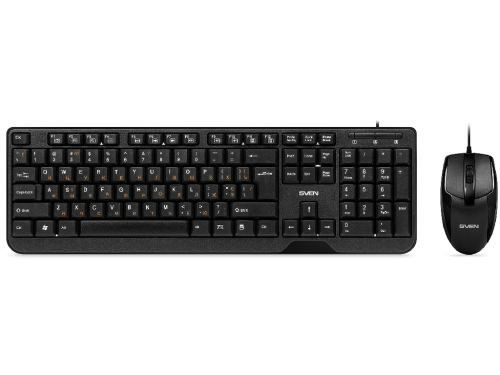 SVEN KB-S330C, Keyboard 12Fn-keys + Mouse (Optical 1000 dpi, 2+1(scrol…