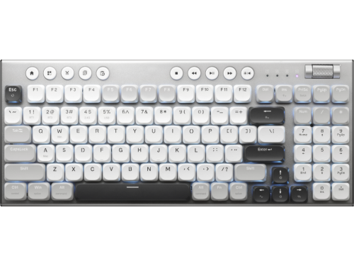 Tri-Mode Thunderobot K96 Grey 96-Key Low-Profile Mechanical Keyboard (…