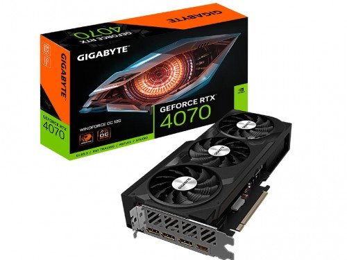 VGA Gigabyte RTX4070 12GB GDDR6X WindForce OC (GV-N4070WF3OC-12GD)