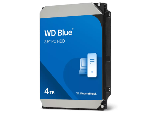 WD Blue. 3.5''. 4TB. SATA/600. 5400RPM. 128MB cache