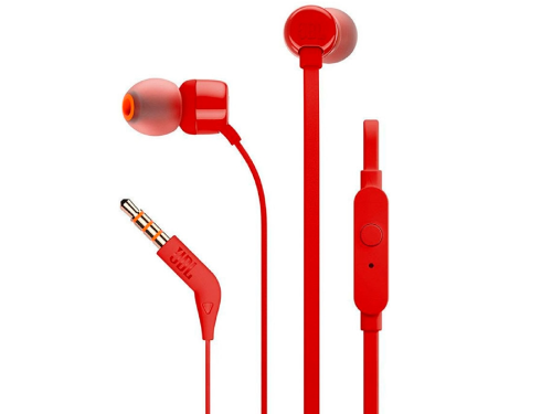 Wired JBL Tune 110 In-ear Headphones Red