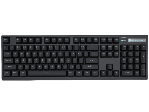 Wired Thunderobot K104S Black 104 Key Mechanical Red Switch RGB Keyboa…