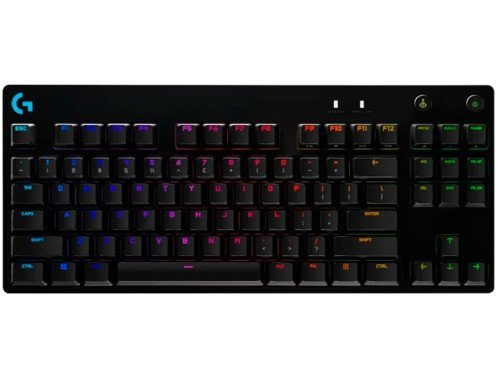 Wireless Logitech G PRO X Mechanical Gaming Keyboard with Swappable Switches Black