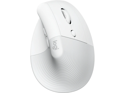 Wireless Logitech Lift Vertical Ergonomic Mouse Off-White