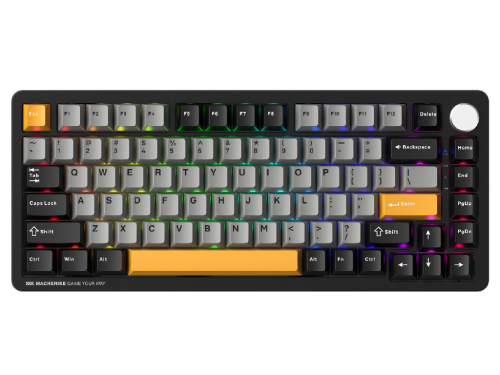 Wireless Machenike K600-B82W Tri-mode Black 82 PBT Keycaps Mechanical …