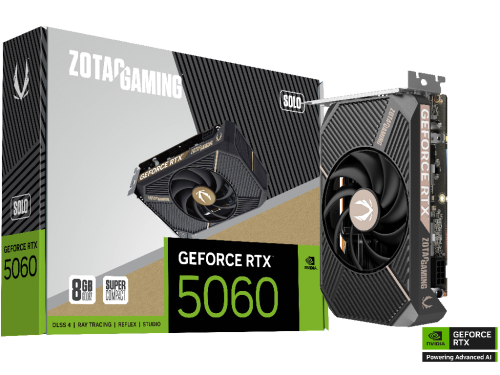ZOTAC Gaming GeForce RTX 5060 Solo DLSS 4 8GB GDDR7 128-bit 28 Gbps PC…