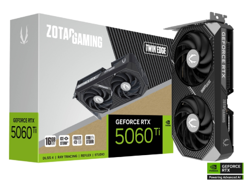 ZOTAC RTX 5060 TI 16G TWIN EDGE, ZT-B50620E-10M