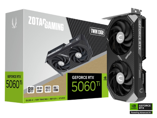 Zotac RTX 5060 Ti, 8GB GDDR7, Twin Edge (ZT-B50610E-10M)